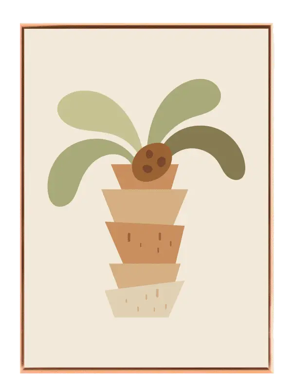 Gentle Earthy Nursery Plant Plakat