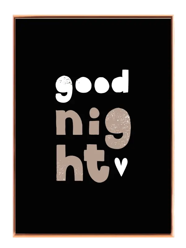 Gentle Good Night Quote Plakat
