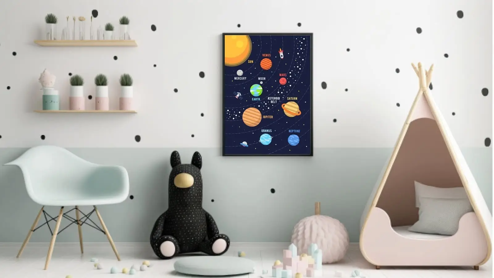 Playful Solar System Planets Plakat