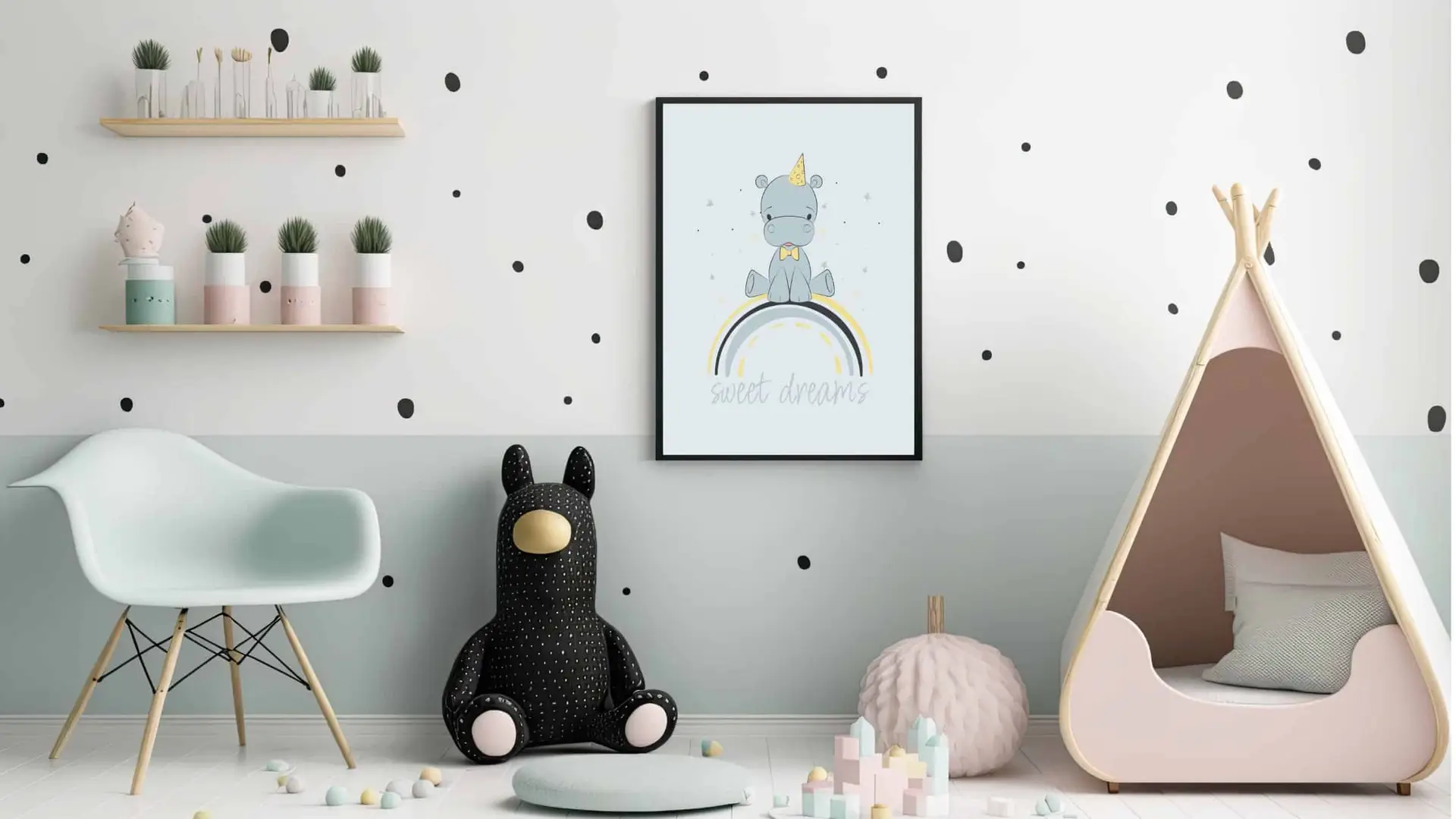 Sweet Dreamy Hippo Plakat