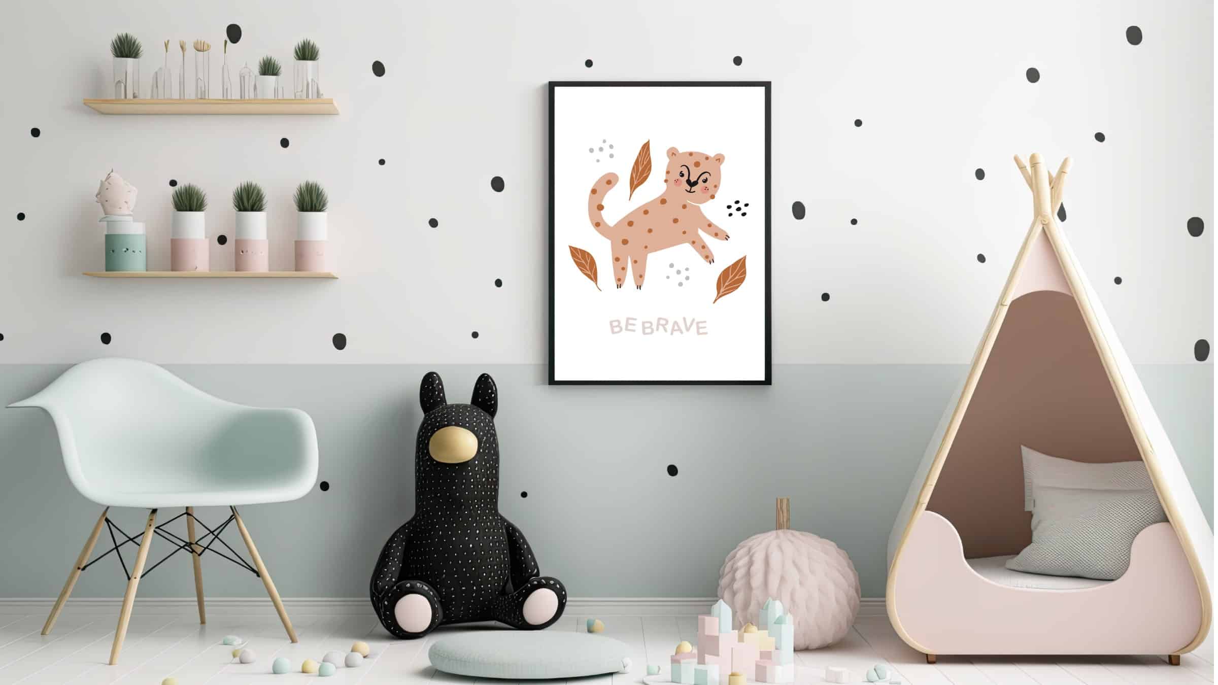Brave Little Leopard Plakat