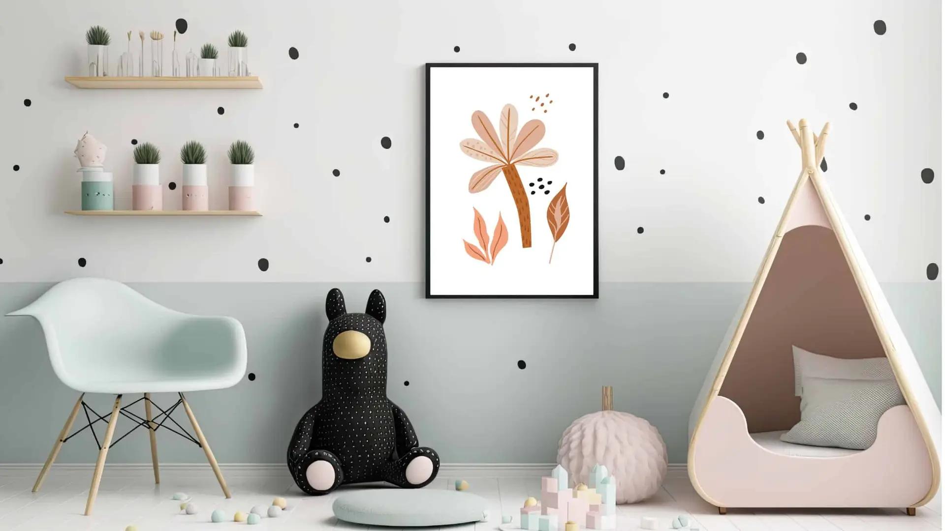 Gentle Abstract Leaf Plakat