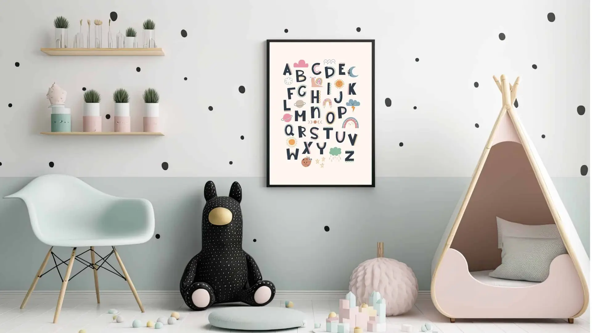 Playful Alphabet Adventure Plakat