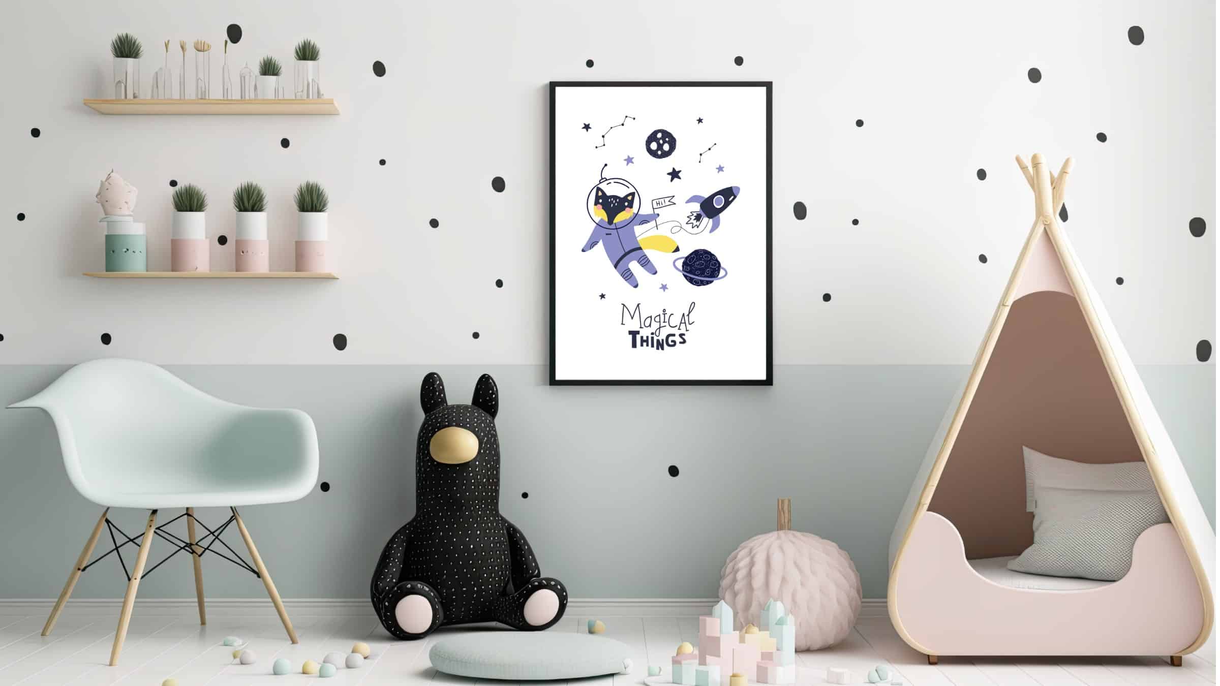 Magical Fox Space Adventure Plakat