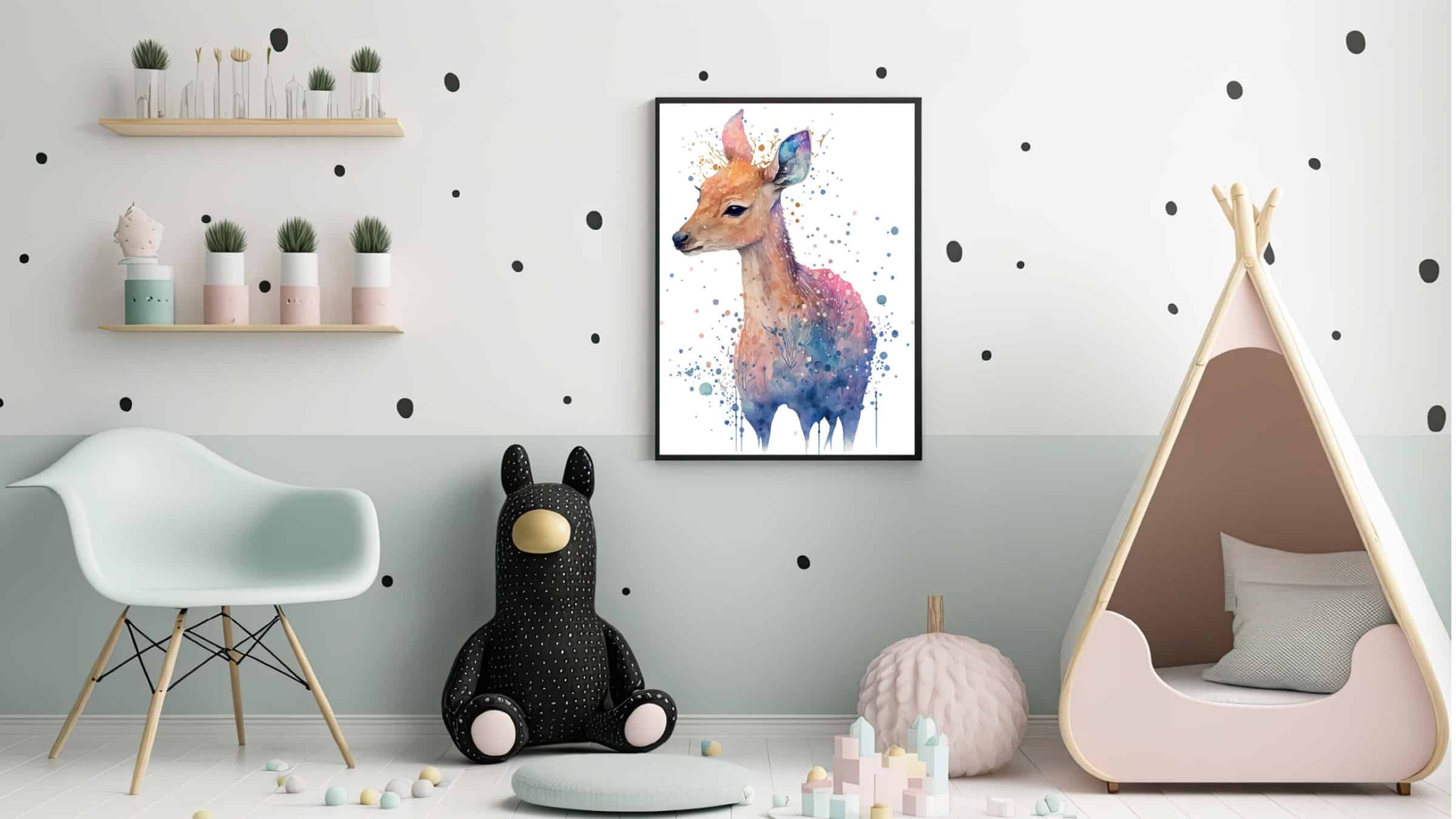 Gentle Dreamy Deer Plakat