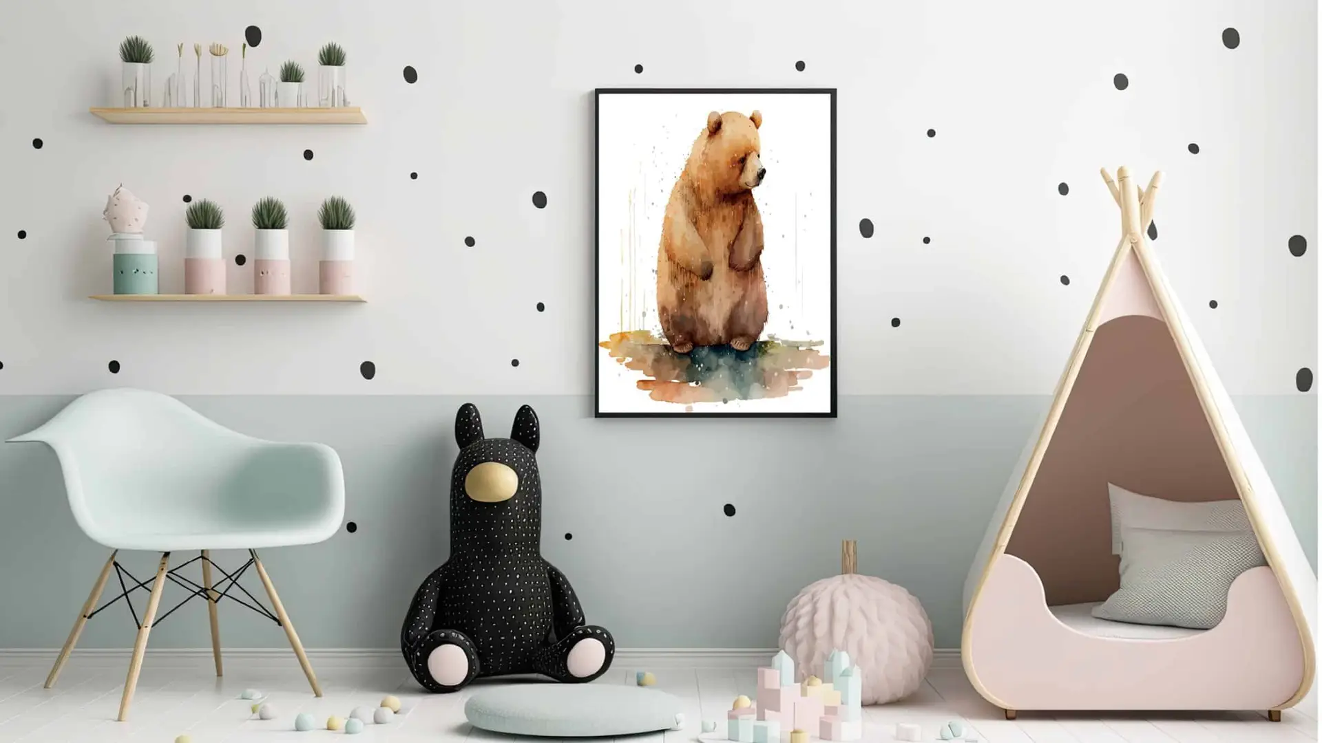 Gentle Brown Bear Plakat