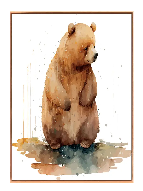 Gentle Brown Bear Plakat