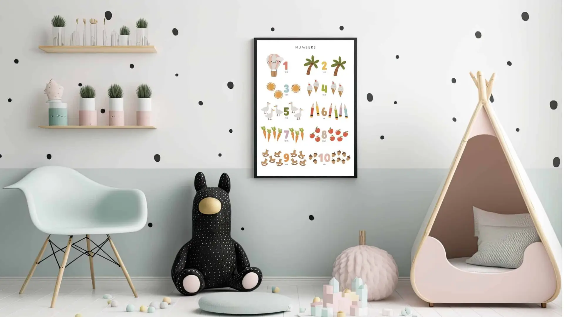 Playful Learning Numbers Chart Plakat
