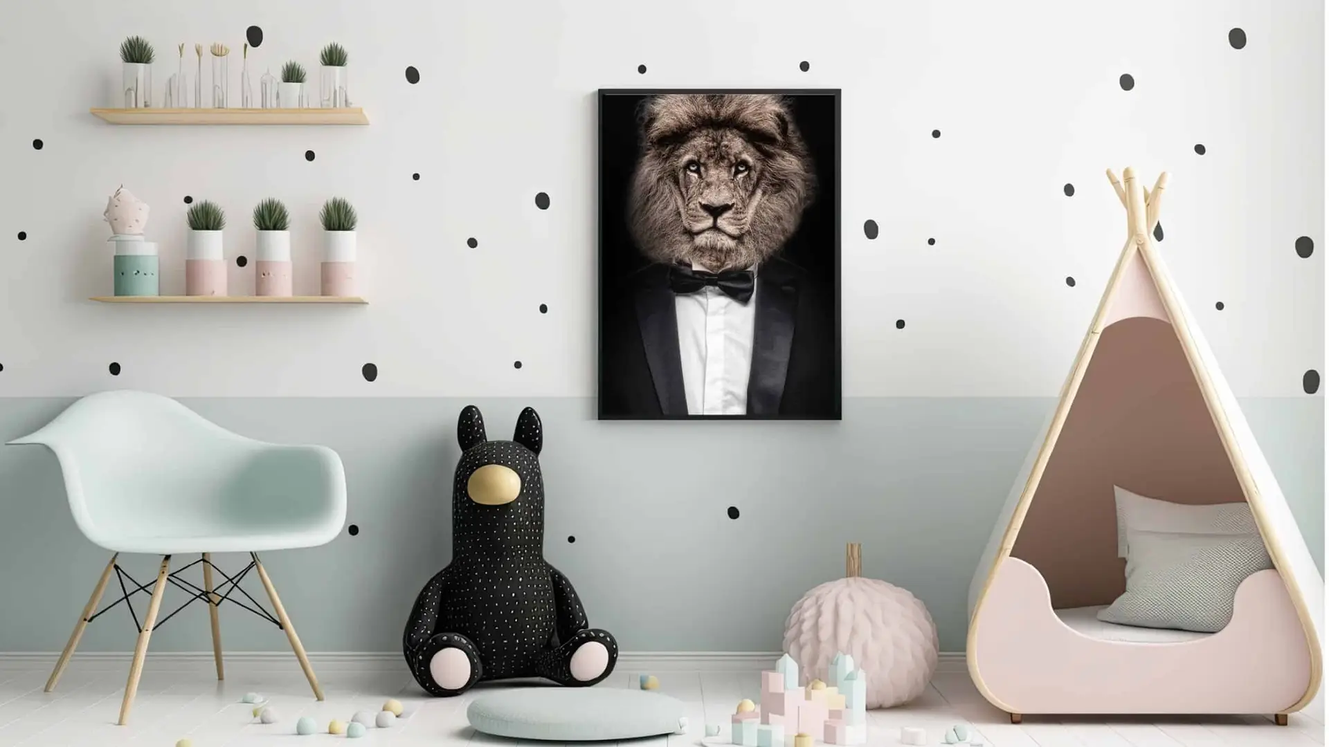 Brave Lion Gentleman Plakat