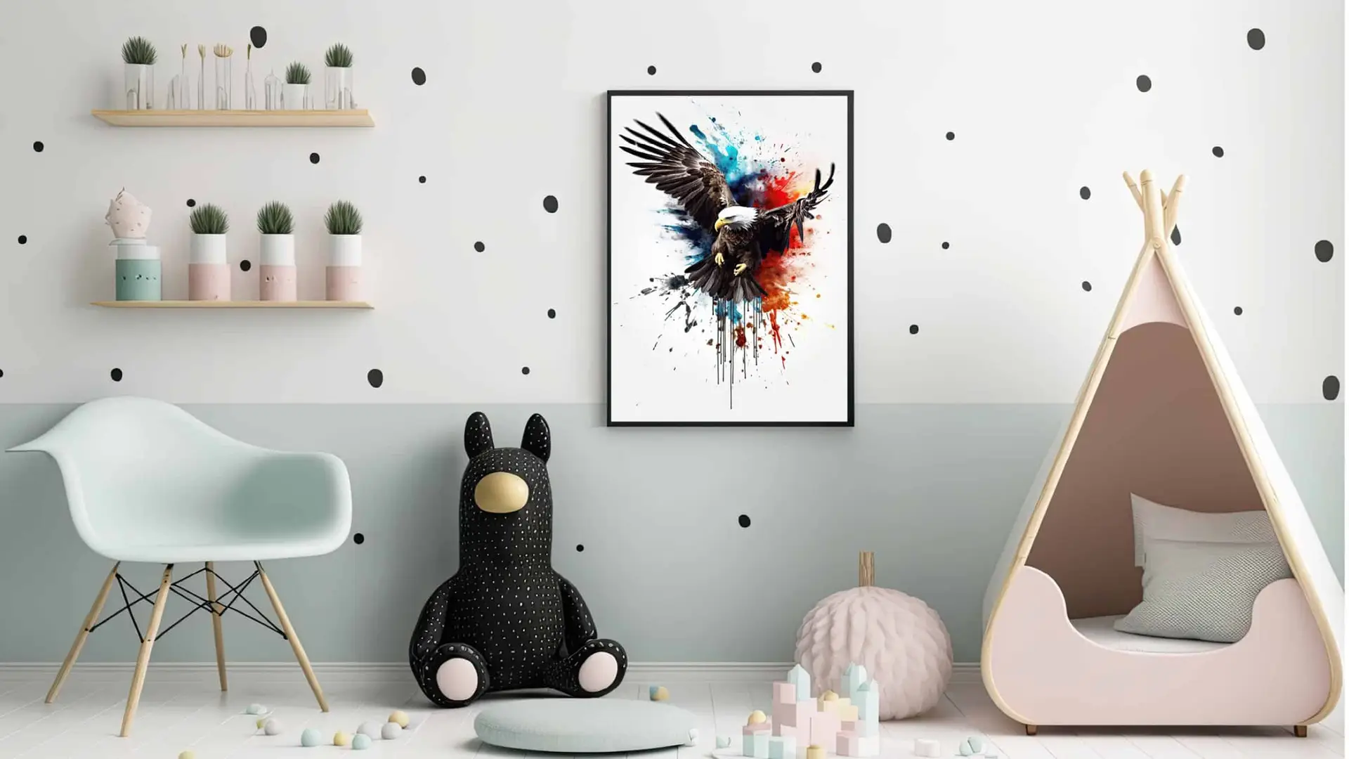 Brave Eagle In Flight Plakat