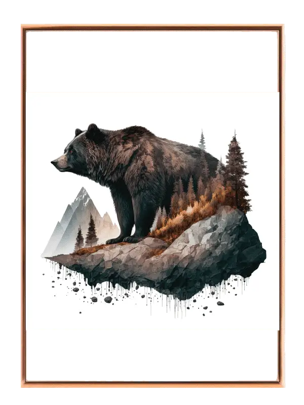Majestic Forest Bear Plakat