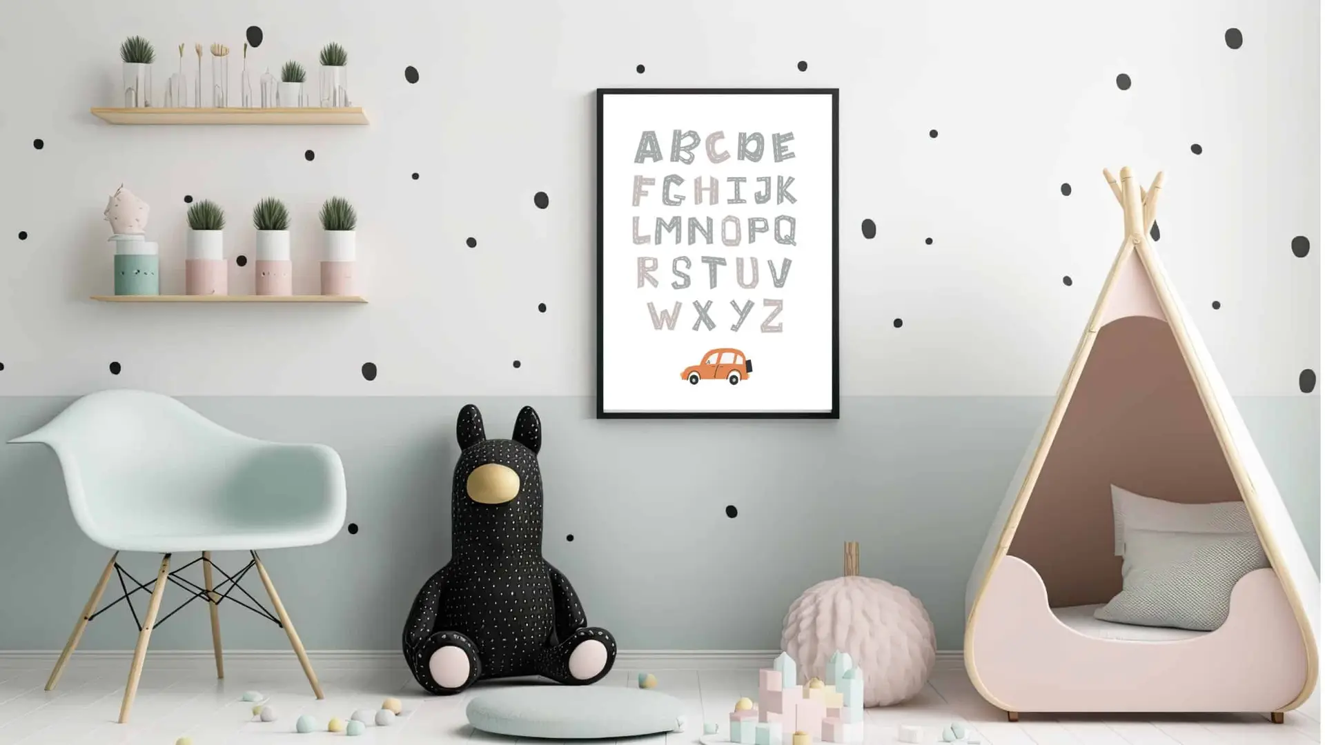 Playful Road Alphabet Plakat