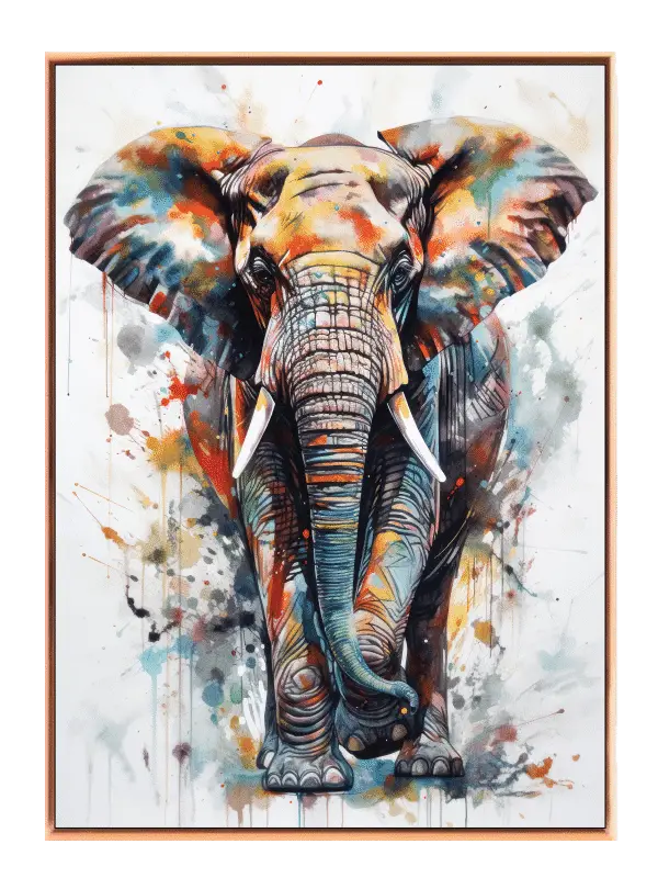 Vibrant Brave Elephant Plakat