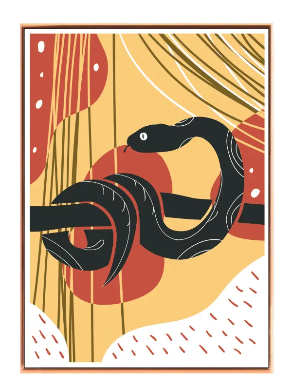 Curious Little Black Snake Plakat