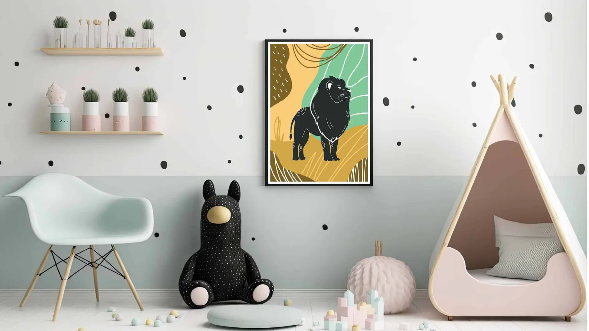 Brave Black Lion Safari Plakat