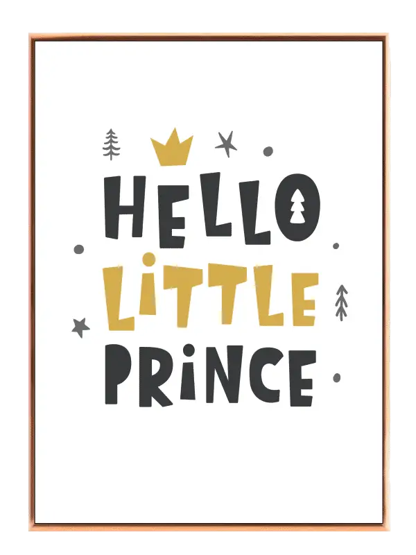 Hello Little Prince Cozy Plakat