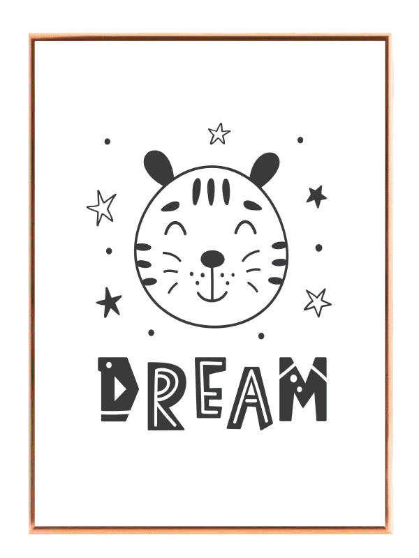 Dreamy Tiger Face Plakat