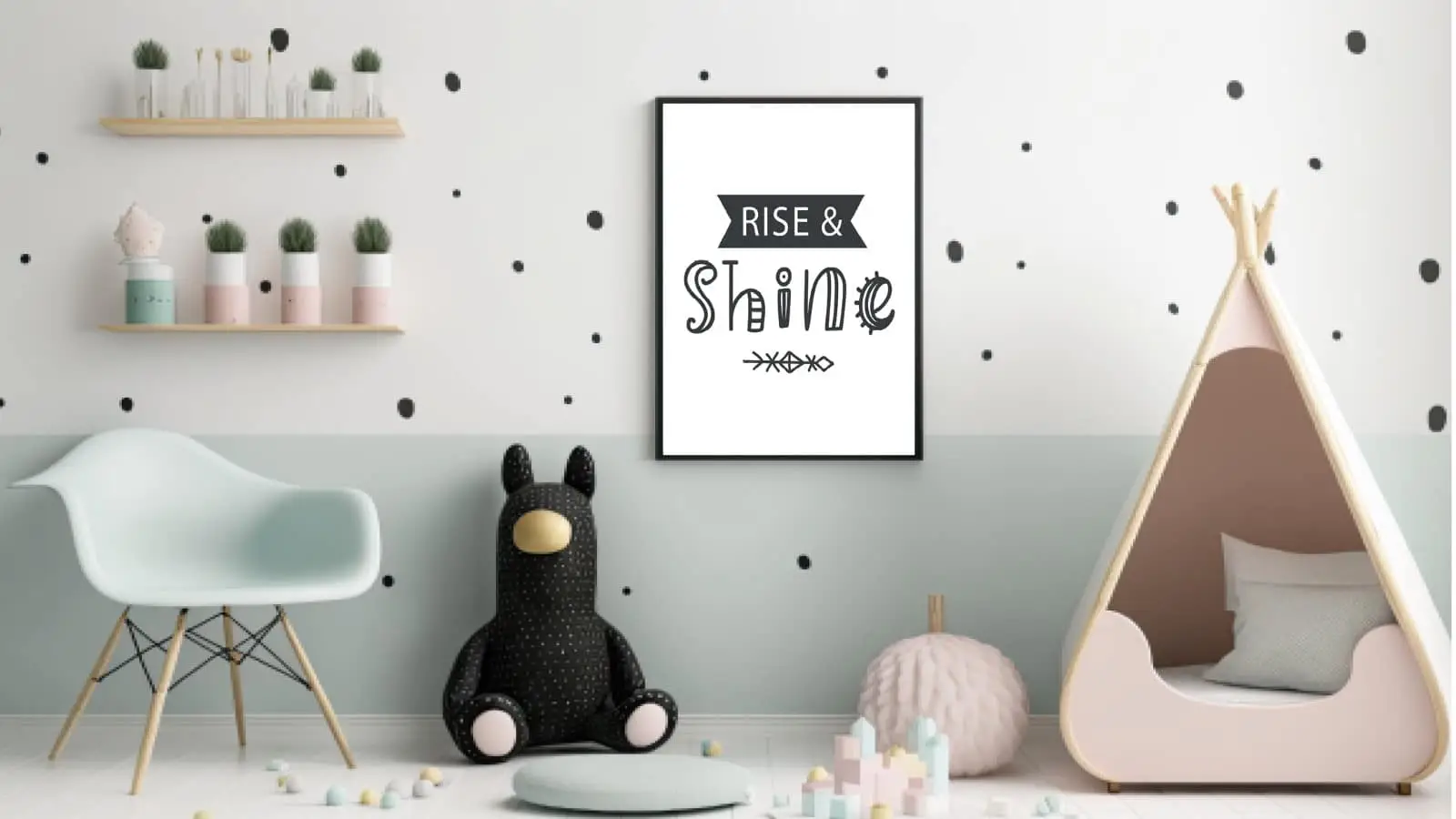 Gentle Rise And Shine Quote Plakat