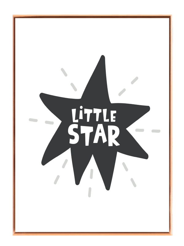 Gentle Little Star Quote Plakat