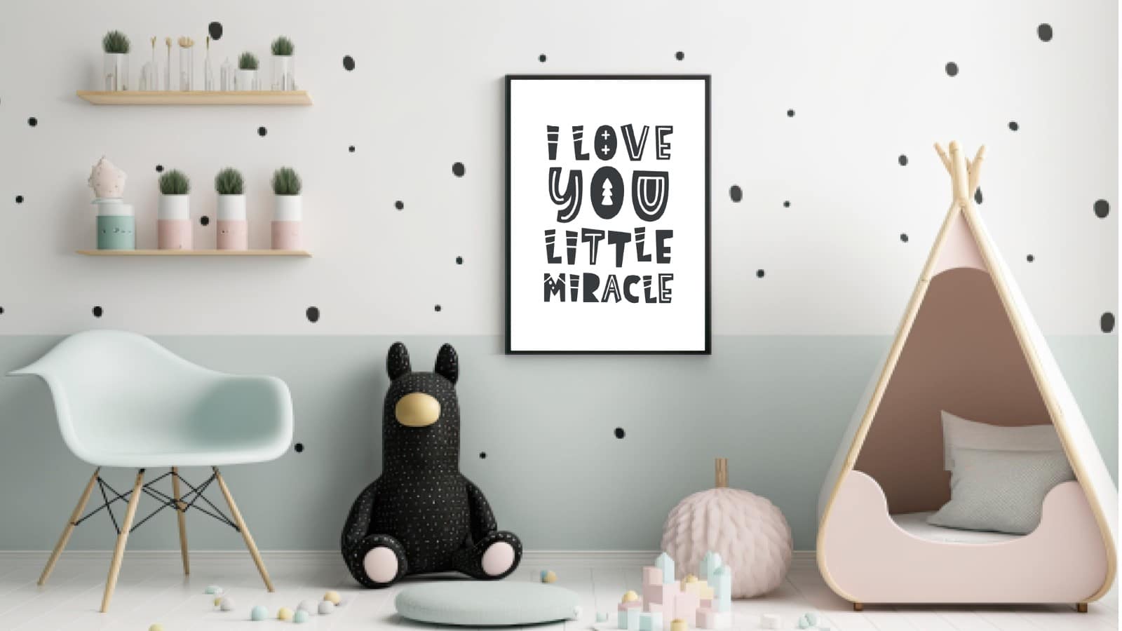 Gentle Love Quote Little Miracle Plakat