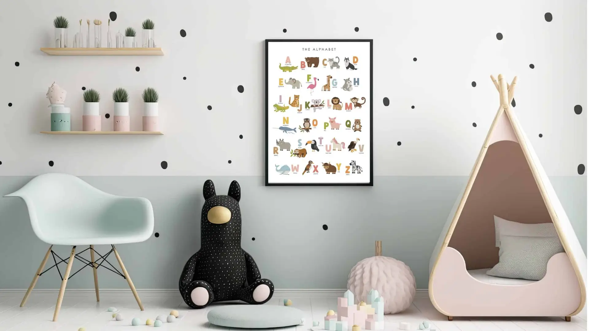 Playful Animal Alphabet Fun Plakat