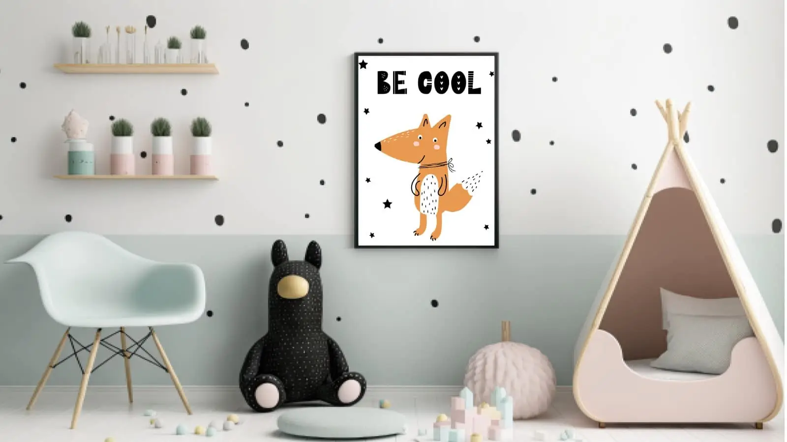 Playful Fox Be Cool Plakat