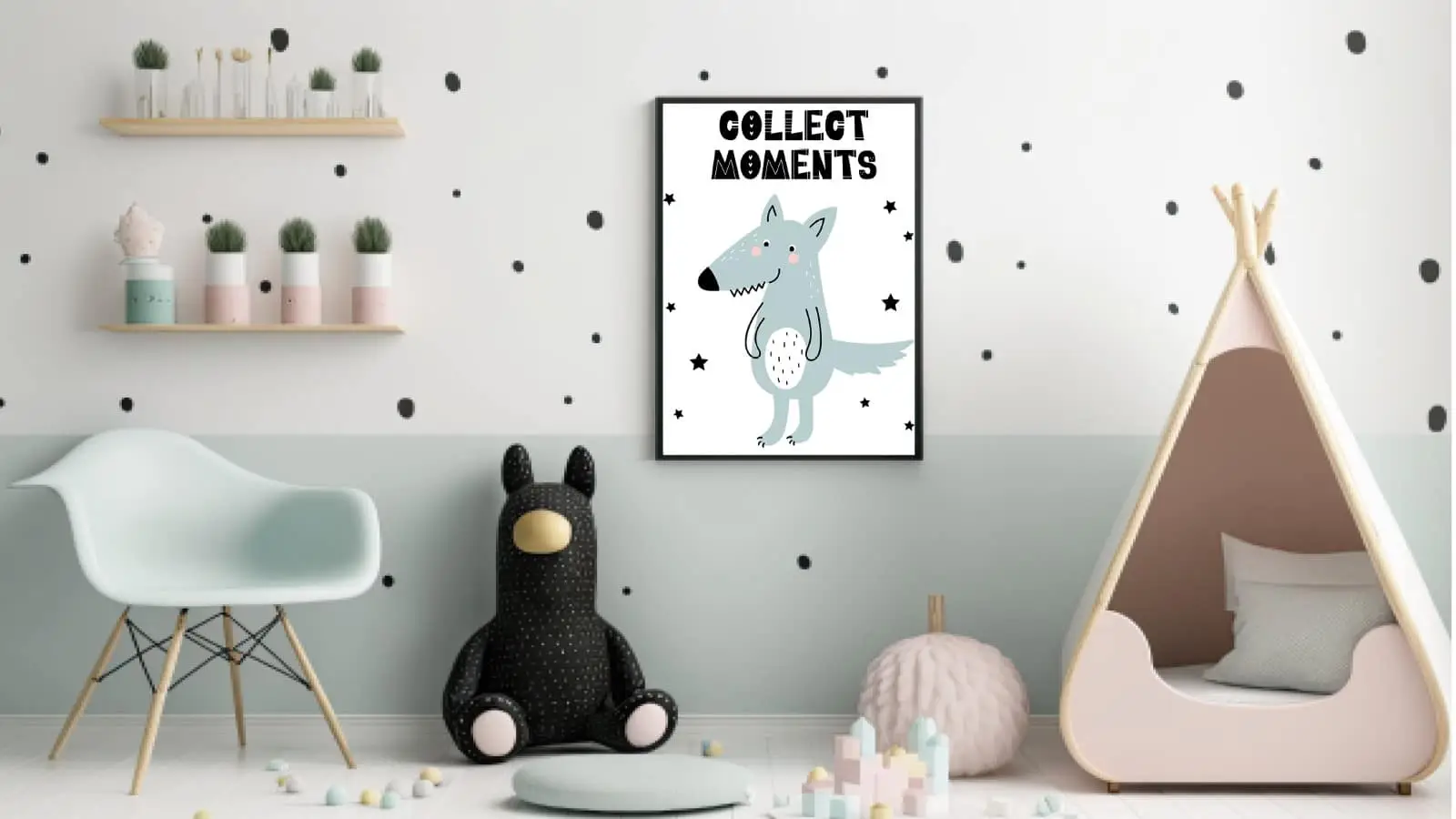 Playful Wolf Collect Moments Plakat