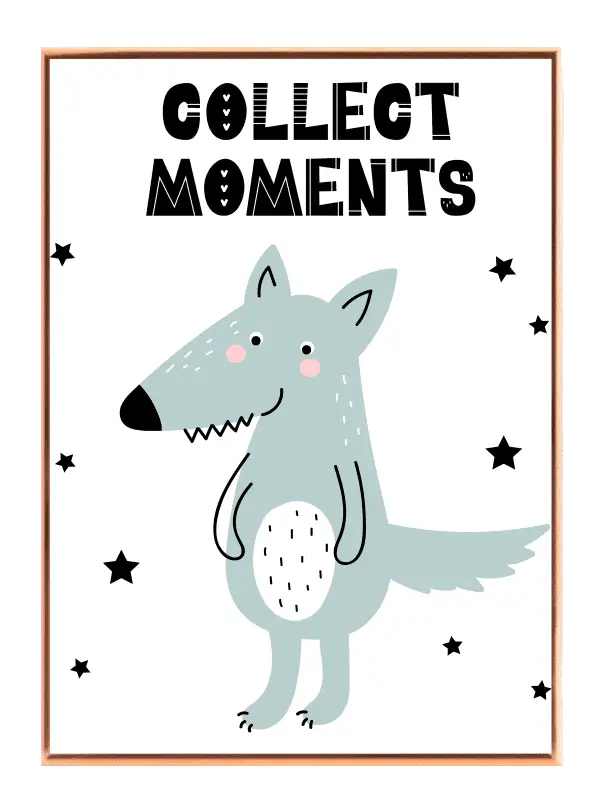 Playful Wolf Collect Moments Plakat
