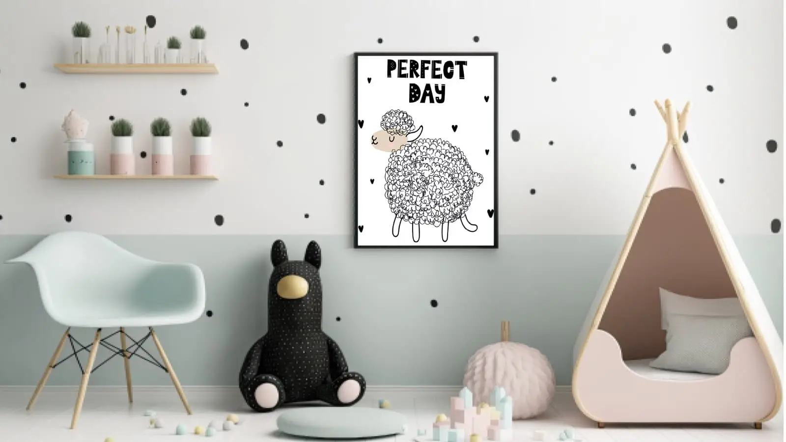 Cozy Sheep Perfect Day Plakat