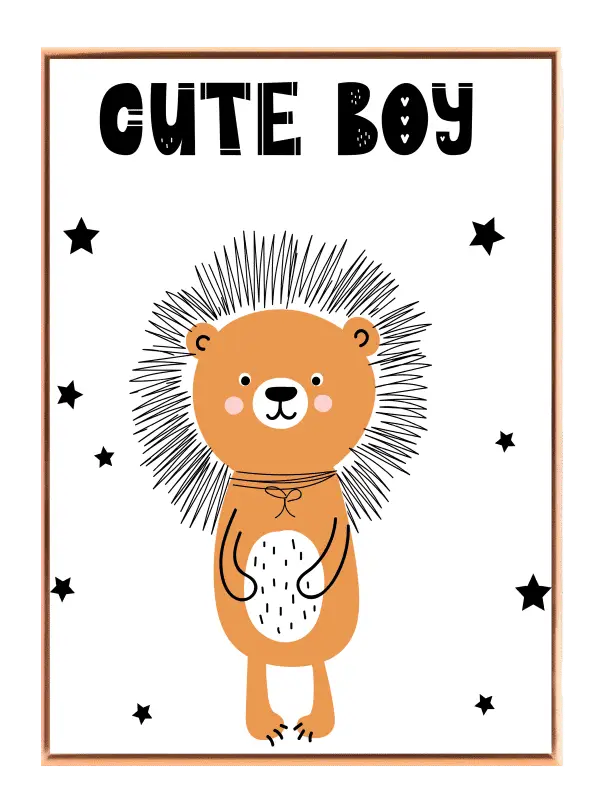 Playful Little Lion Plakat