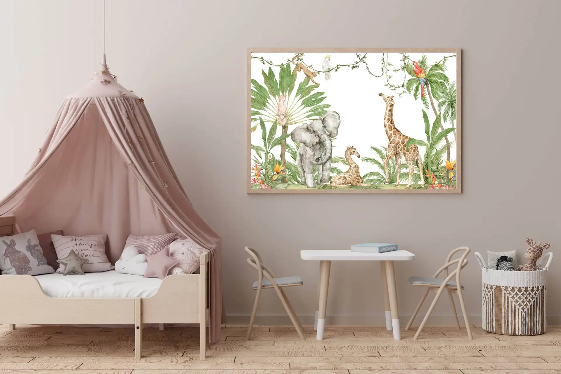 Curious Safari Jungle Friends Plakat