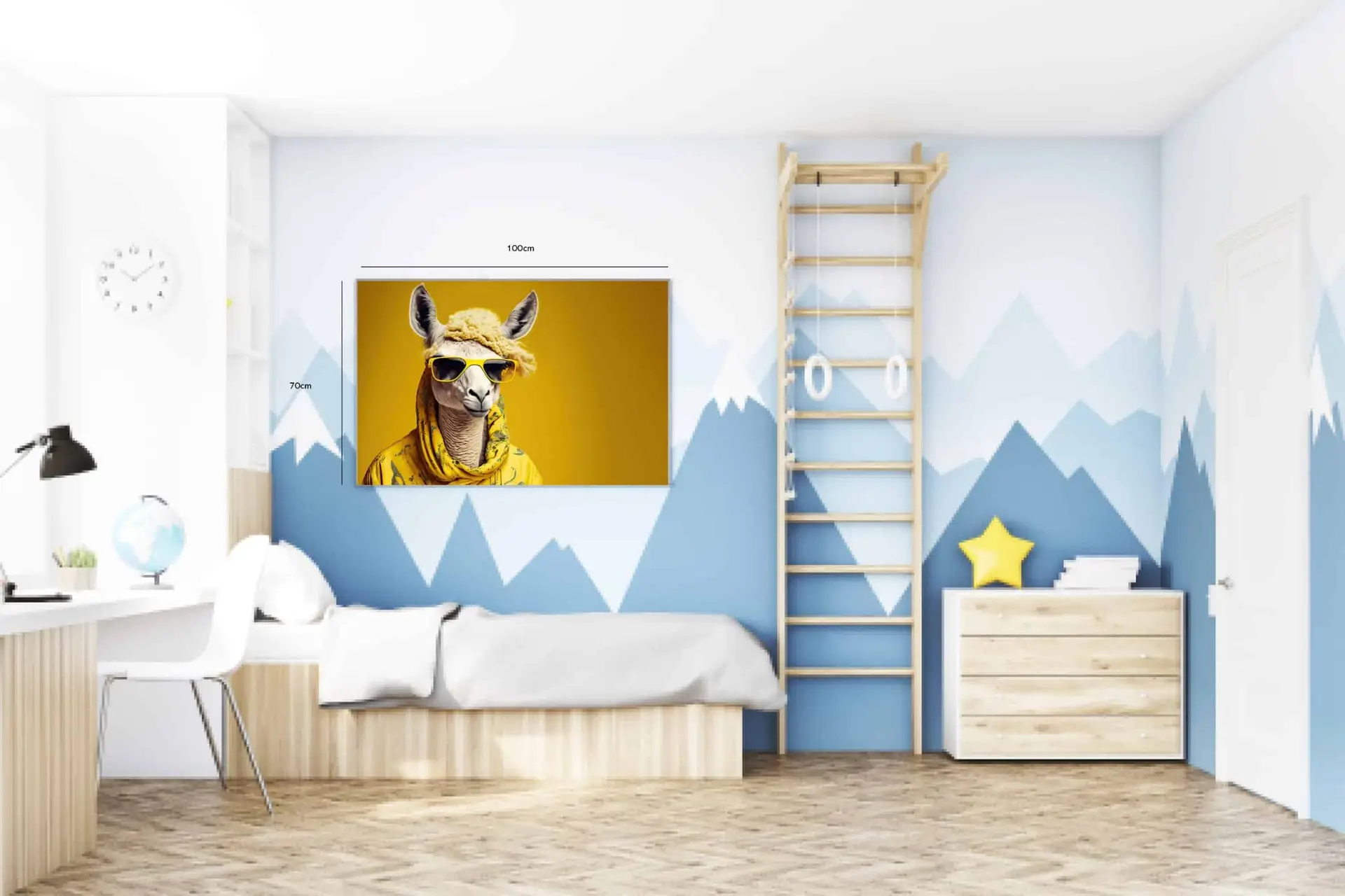 Cool Llama With Sunglasses Plakat