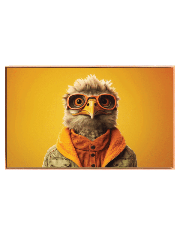 Curious Eagle With Glasses Plakat