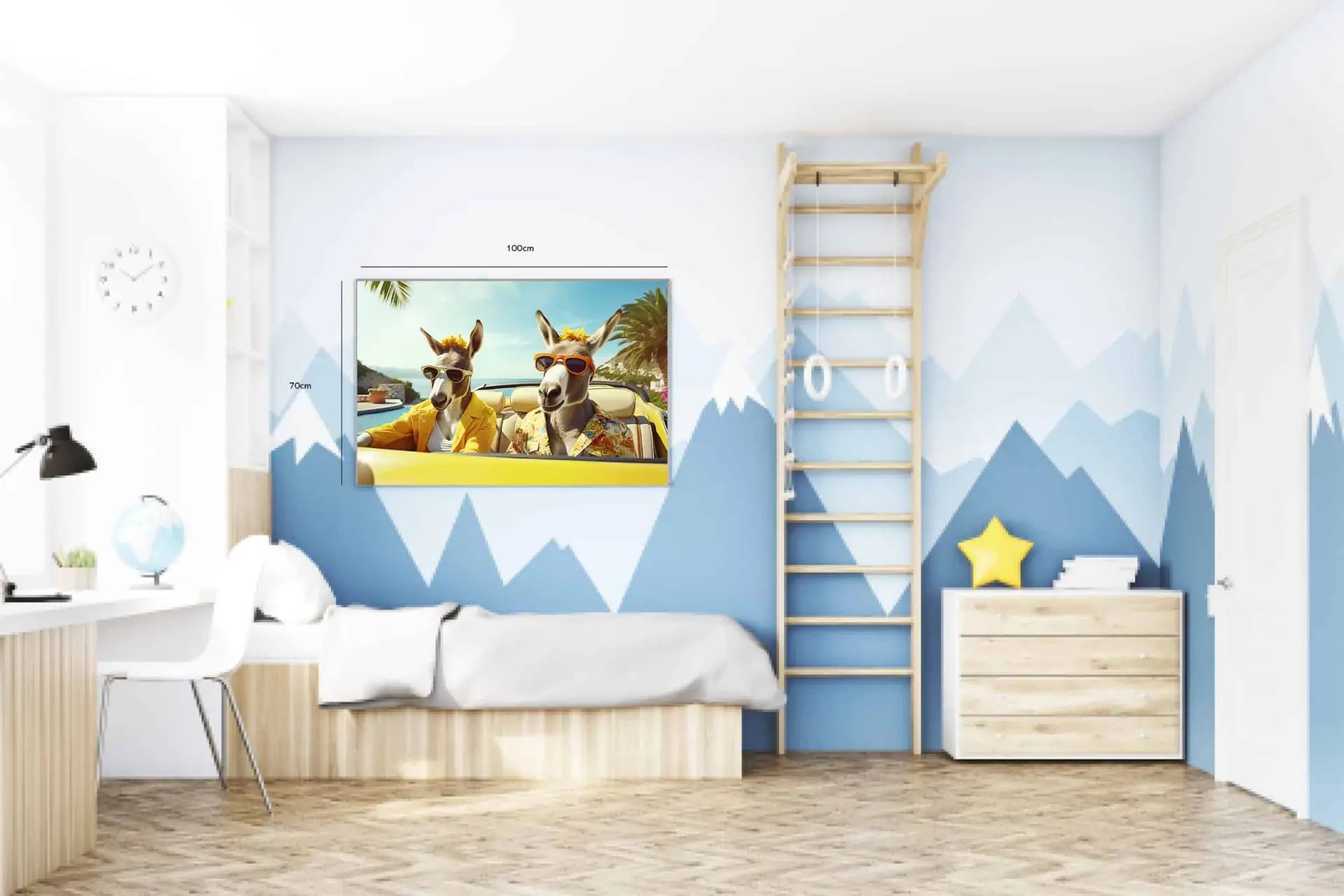Playful Donkey Roadtrip Plakat