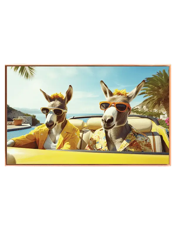 Playful Donkey Roadtrip Plakat