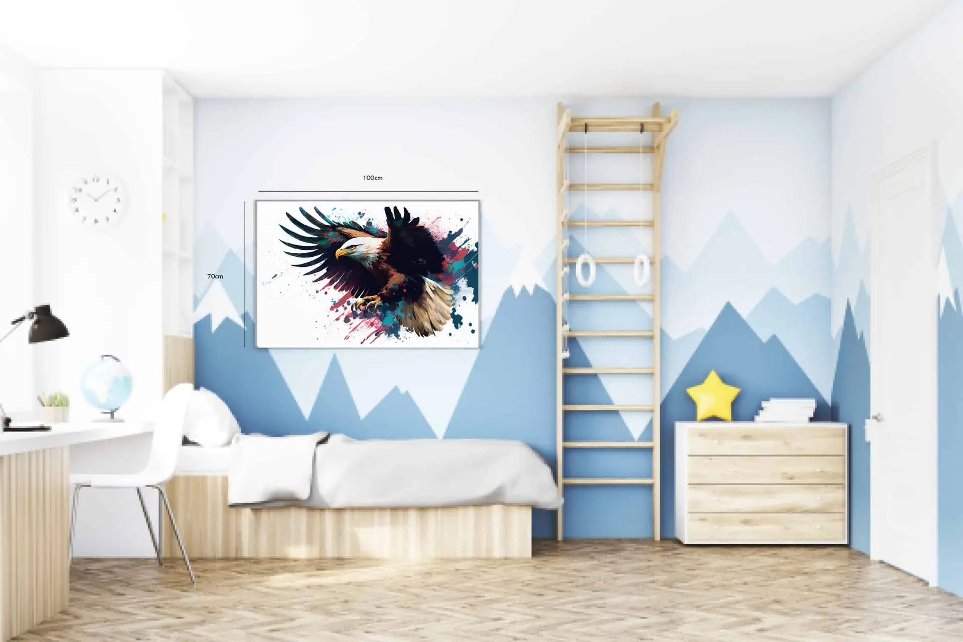 Brave Eagle In Flight Kids Room Plakat