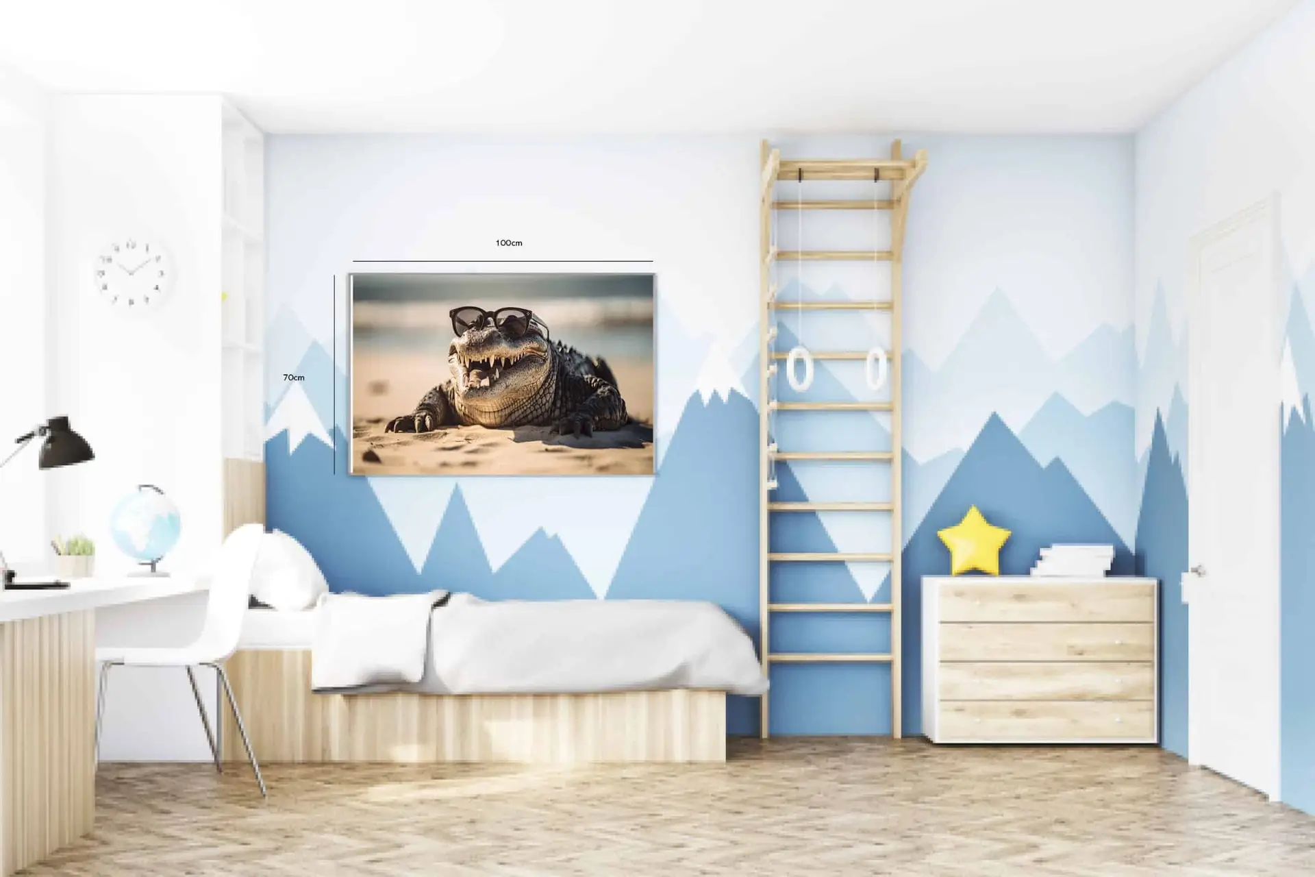 Playful Crocodile Cool Shades Plakat
