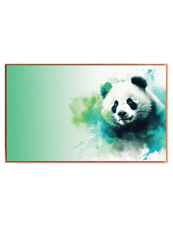 Playful Panda Watercolor Plakat
