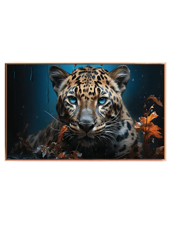 Curious Jaguar In Forest Plakat