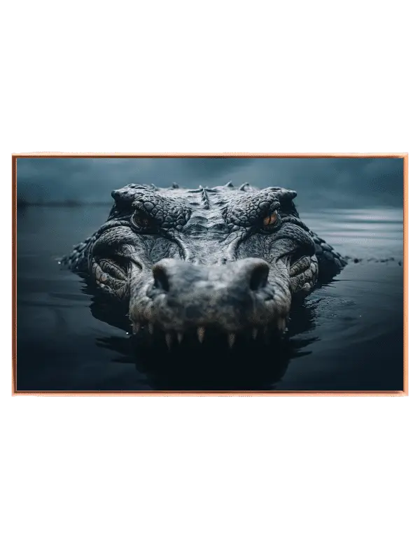 Mysterious River Crocodile Plakat