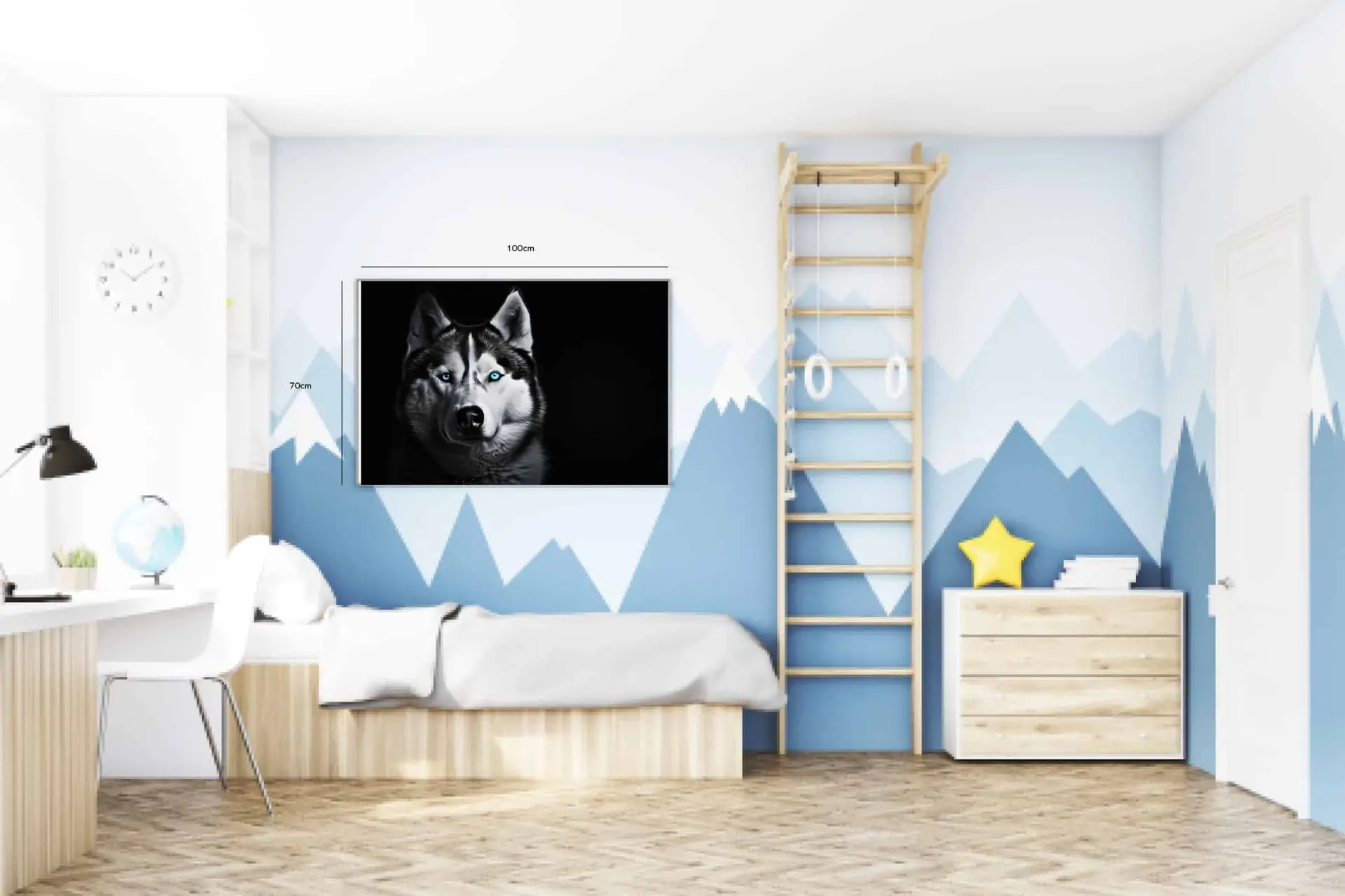 Mystic Husky Portrait Plakat
