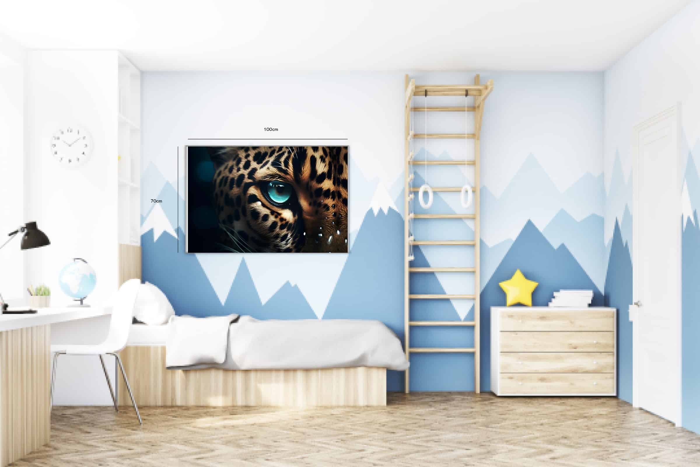 Curious Leopard Eye Plakat