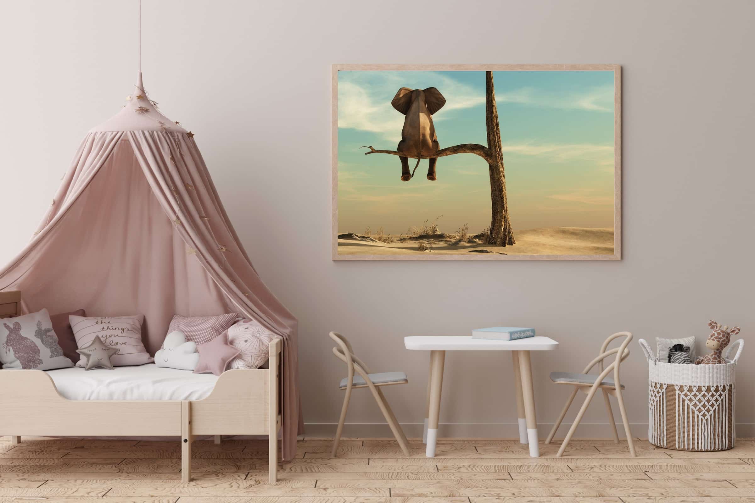 Playful Elephant Adventure Animals Plakat