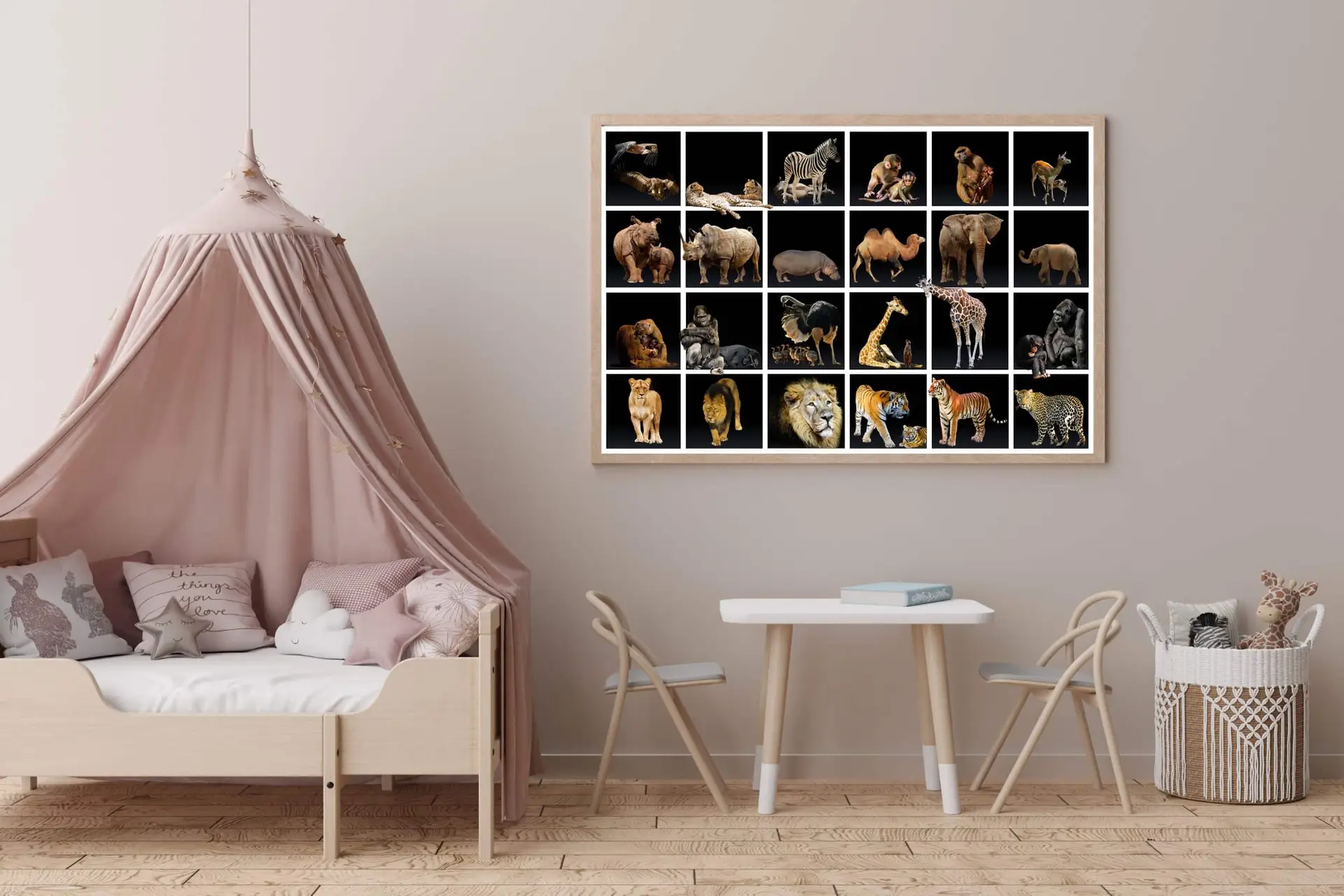 Playful Safari Animal Friends Animals Plakat