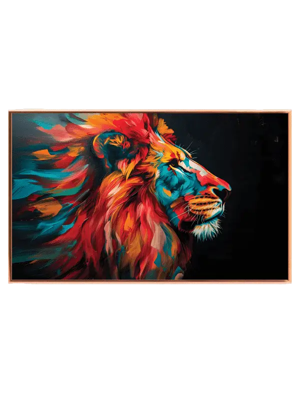 Vibrant Brave Lion Plakat