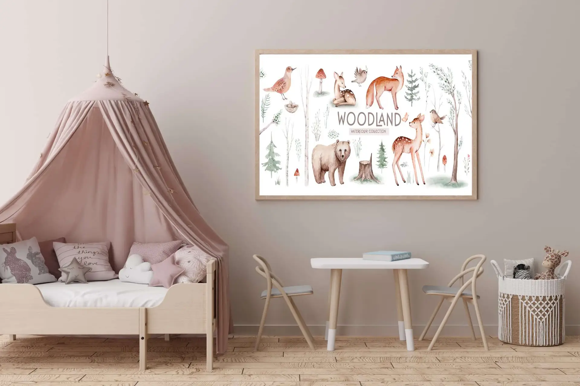 Gentle Woodland Animal Friends Animals Plakat