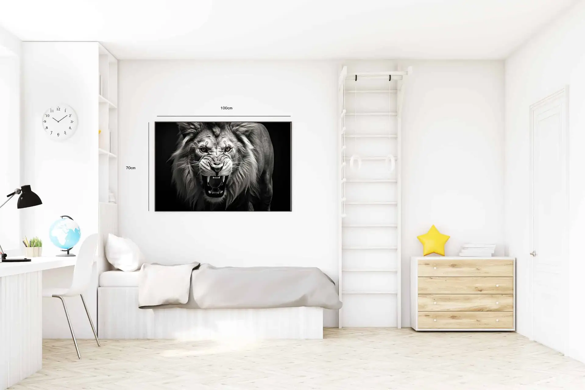 Fierce Brave Lion Plakat
