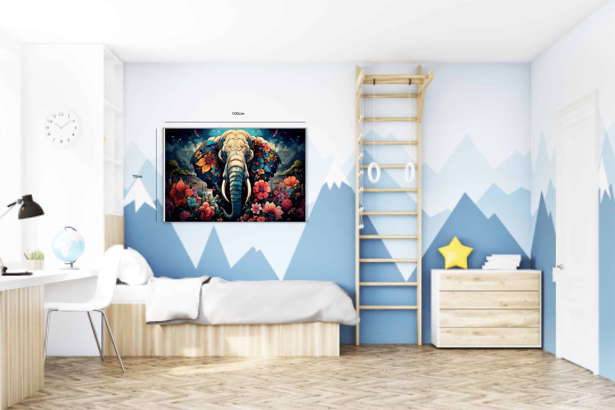Magical Elephant In Bloom Plakat