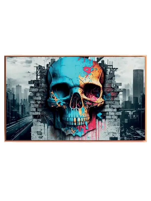 Urban Colorful Skull Plakat