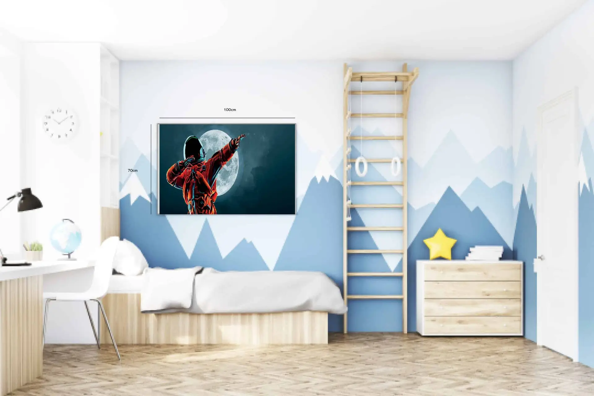 Playful Space Explorer Dab Plakat